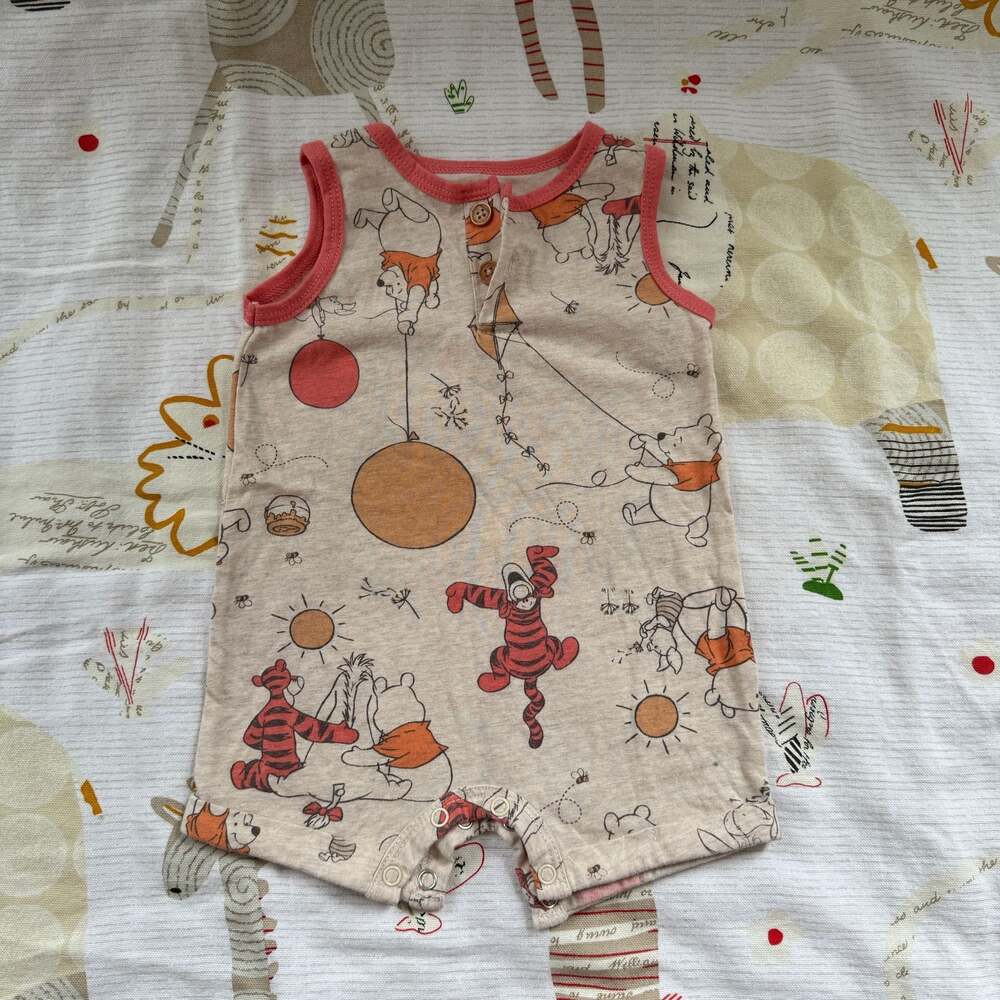 Disney Baby Winnie the Pooh and Tigger Sleeveless Tank Romper